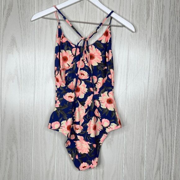 Tori Praver Floral One Piece Strappy Swimsuit Women's Size Medium - Picture 3 of 5